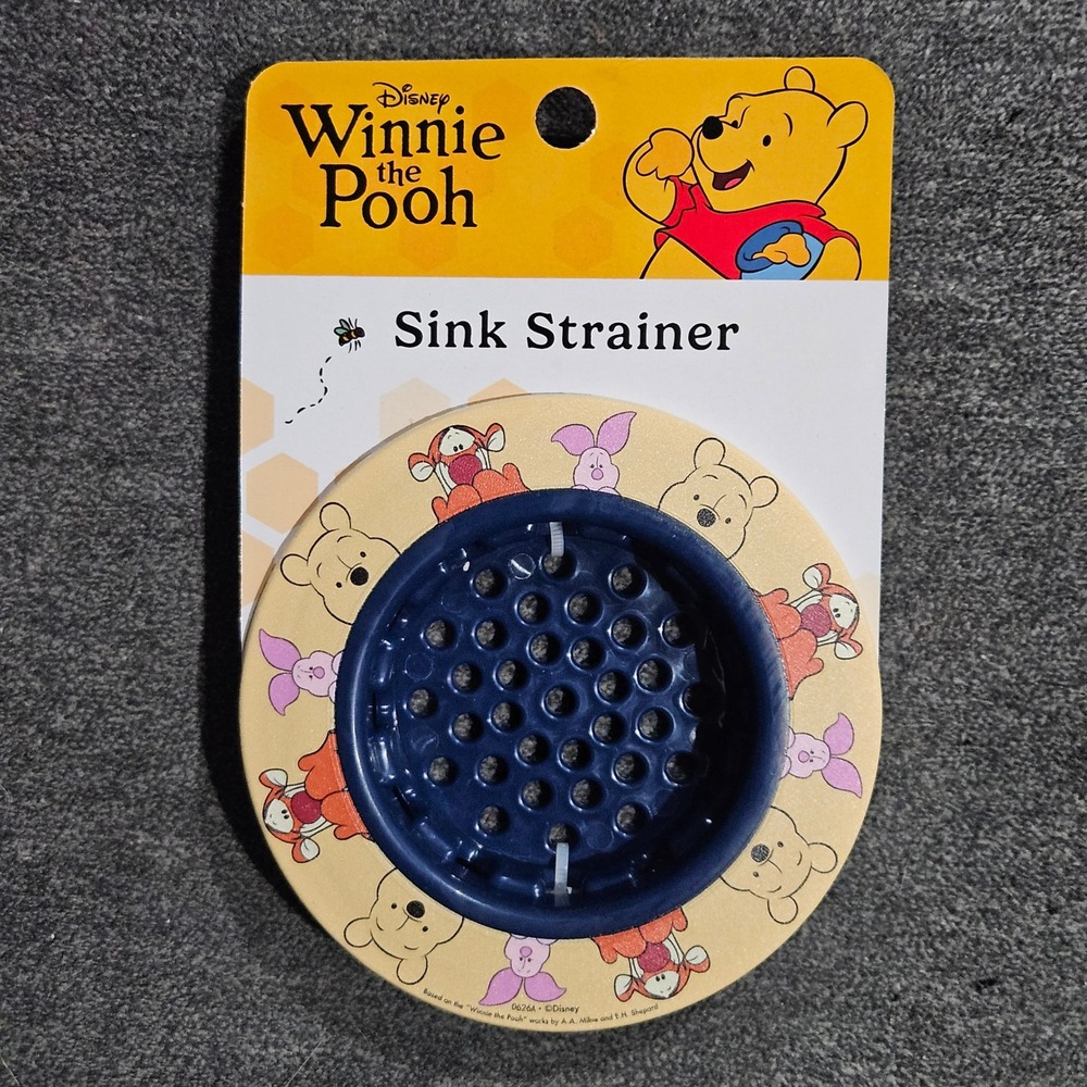 Disney Winnie The Pooh Blue Kitchen Sink Strainer Drain Piglet Tigger Graphics
